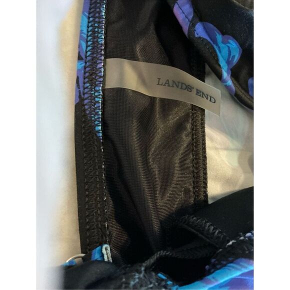 Lands End Swimsuit Top Size 2 Blue with Underwire Tankini - Picture 3 of 4